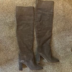 Zara soft leather heeled boots